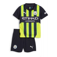 Dječji Nogometni Dres Manchester City Gostujuci 2024-25 Kratak Rukav (+ Kratke hlače)